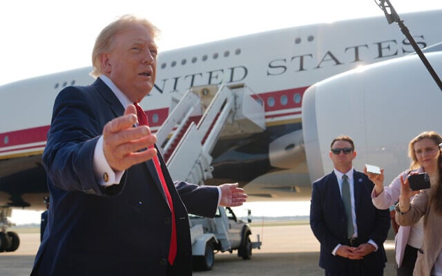 US President Donald Trump speaks to reporters before boarding Air Force One, Wednesday, July 1, 2026, at Joint Base Andrews, Md. (AP Photo/Julia Demaree Nikhinson) US President Donald Trump speaks to reporters before boarding Air Force One, Wednesday, July 1, 2026, at Joint Base Andrews, Md. (AP Photo/Julia Demaree Nikhinson)