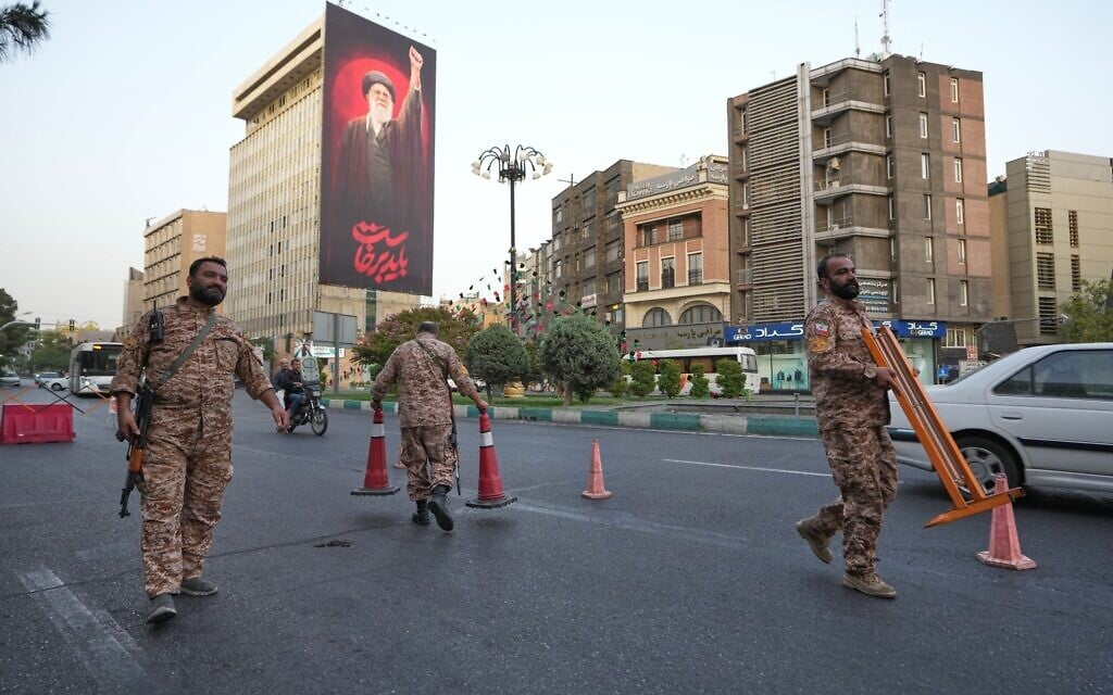 Flowers and 'vengeance': Tehran's Grand Mosalla readies for Khamenei memorial