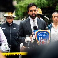 New York City Mayor Zohran Mamdani speaks about the unstable building at 235 East 42nd Street and the surrounding buildings that were evacuated, July 7, 2026, in New York. (AP/Angelina Katsanis)
