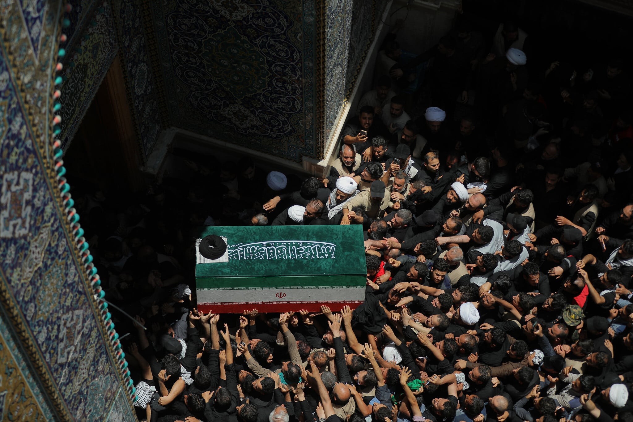 Masses gather in Iraq’s holy Shiite cities as Khamenei funeral frenzy crosses...
