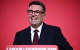 Andy Burnham speaks after being confirmed as the Labour Party's new leader and the country's next prime minister, during 'Labour's Special Conference' in central London, July 17, 2026. (Henry Nicholls/Pool Photo via AP)