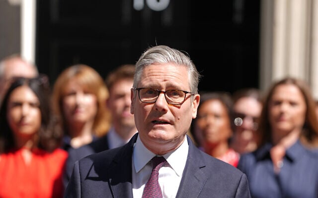 Britain’s outgoing Prime Minister Keir Starmer speaks as he leaves 10 Downing Street in London, July 20, 2026. (AP Photo/Kirsty Wigglesworth) Britain’s outgoing Prime Minister Keir Starmer speaks as he leaves 10 Downing Street in London, July 20, 2026. (AP Photo/Kirsty Wigglesworth)