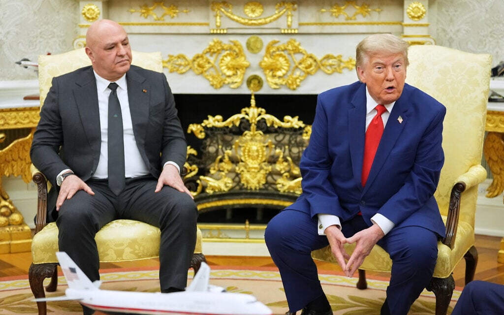 Meeting Trump in DC, Aoun says Lebanon will end hostility with Israel ‘forever’