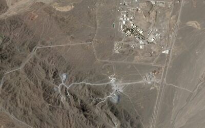 This June 15, 2026, photo from Planet Labs PBC shows Iran’s Natanz nuclear enrichment facility, upper right, and the construction at Pickaxe Mountain directly to the south of it. (Planet Labs PBC via AP) This June 15, 2026, photo from Planet Labs PBC shows Iran’s Natanz nuclear enrichment facility, upper right, and the construction at Pickaxe Mountain directly to the south of it. (Planet Labs PBC via AP)