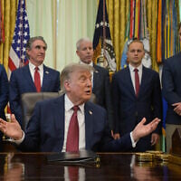 US President Donald Trump speaks in the Oval Office of the White House, July 24, 2026, in Washington. (AP Photo/Rod Lamkey, Jr.)