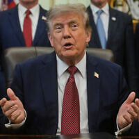 US President Donald Trump speaks in the Oval Office of the White House, July 24, 2026, in Washington. (AP Photo/Rod Lamkey, Jr.)