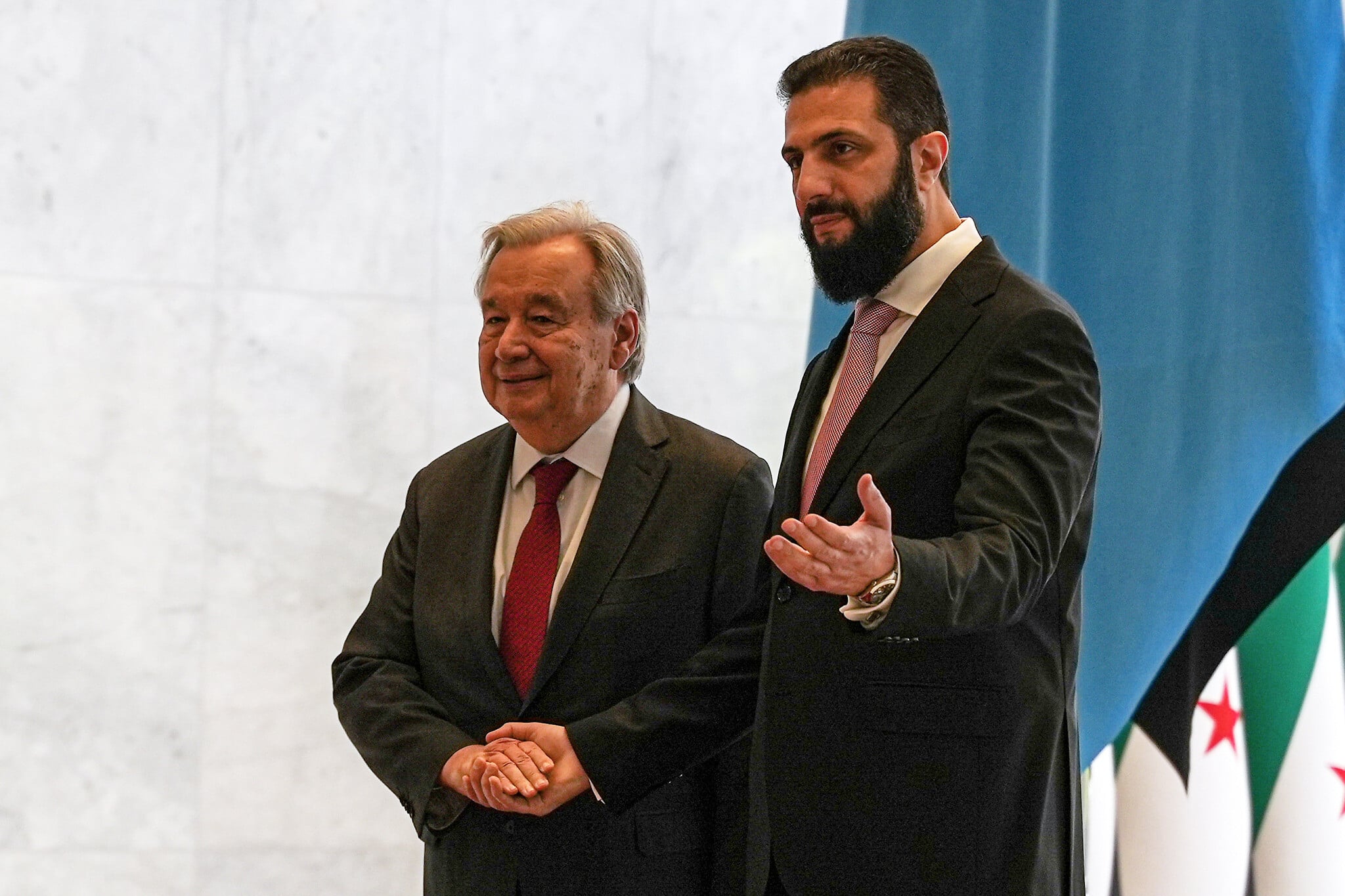 UN chief urges support for Syria on first visit since before civil war