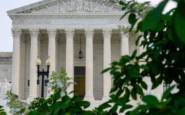 The Supreme Court is seen July 27, 2026, in Washington. (AP/Mariam Zuhaib)