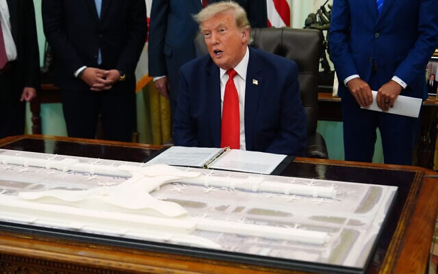 US President Donald Trump speaks in the Oval Office of the White House, July 29, 2026, in Washington. (AP/ Julia Demaree Nikhinson)