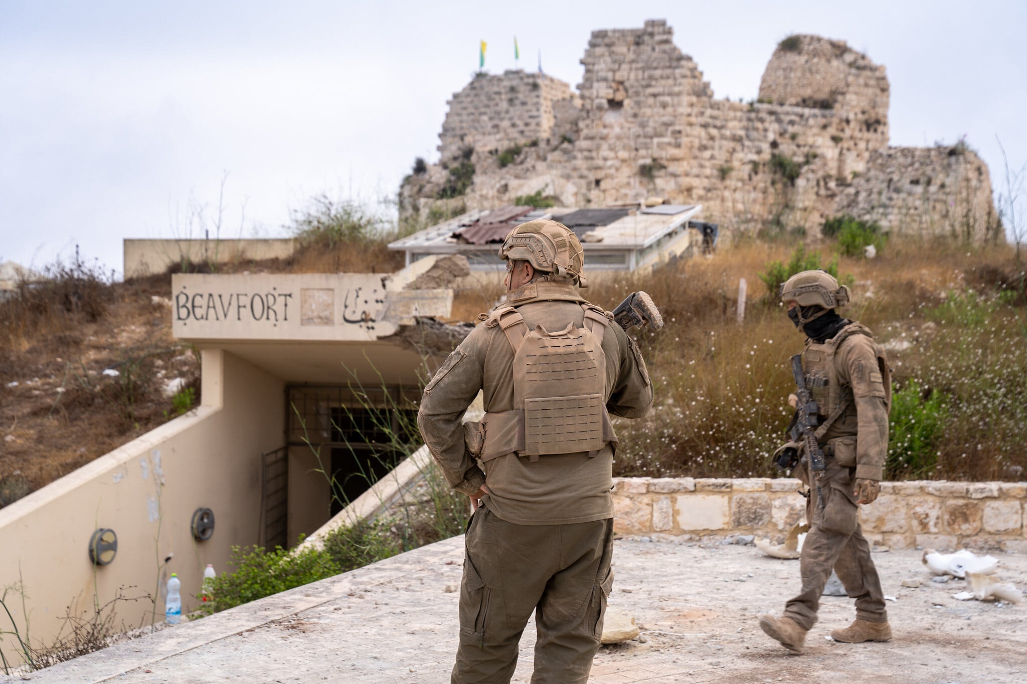 IDF troops are seen at Beaufort Castle in southern Lebanon, July 7, 2026. (Emanuel Fabian/Times of Israel) IDF troops are seen at Beaufort Castle in southern Lebanon, July 7, 2026. (Emanuel Fabian/Times of Israel)