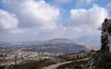 A view of the Ali Taher ridge from Beaufort Castle in southern Lebanon, July 7, 2026. (Emanuel Fabian/Times of Israel)