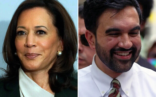 From L to R: Former US vice president Kamala Harris, in Vienna, Austria, Tuesday, June 16, 2026. (AP Photo/Matthias Schrader); New York City Mayor Zohran Mamdani, in New York City, June 28, 2026. (AP Photo/Pamela Smith) From L to R: Former US vice president Kamala Harris, in Vienna, Austria, Tuesday, June 16, 2026. (AP Photo/Matthias Schrader); New York City Mayor Zohran Mamdani, in New York City, June 28, 2026. (AP Photo/Pamela Smith)