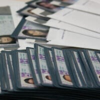 Illustrative image of Israeli national identity cards in Jerusalem on January 22, 2008. (Anna Kaplan/Flash90)