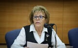 Former Supreme Court justice Edna Arbel speaks at the annual cyber week held at Tel Aviv University on June 25, 2017. (Flash90)