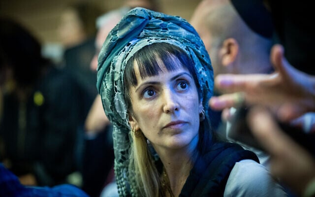 Reut Ben Haim, founder of Tzav 9, at the Constitution, Law and Justice Committee meeting in the Knesset, in Jerusalem, on August 7, 2024. (Yonatan Sindel/Flash90) Reut Ben Haim, founder of Tzav 9, at the Constitution, Law and Justice Committee meeting in the Knesset, in Jerusalem, on August 7, 2024. (Yonatan Sindel/Flash90)