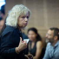 Attorney General Gali Baharav-Miara attends a committee meeting at the Knesset in Jerusalem on June 9, 2026. (Yonatan Sindel/Flash90)