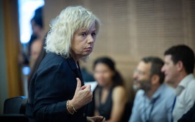 Attorney General Gali Baharav-Miara attends a committee meeting at the Knesset in Jerusalem on June 9, 2026. (Yonatan Sindel/Flash90)