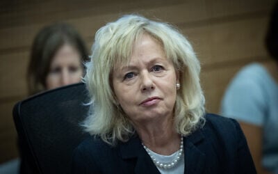 Attorney General Gali Baharav-Miara attends a committee meeting at the Knesset in Jerusalem on June 9, 2026. (Yonatan Sindel/Flash90) Attorney General Gali Baharav-Miara attends a committee meeting at the Knesset in Jerusalem on June 9, 2026. (Yonatan Sindel/Flash90)