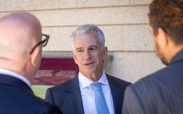 Former Mossad director David Barnea attends an event at the President’s Residence in Jerusalem, June 14, 2026. (Chaim Goldberg/Flash90)