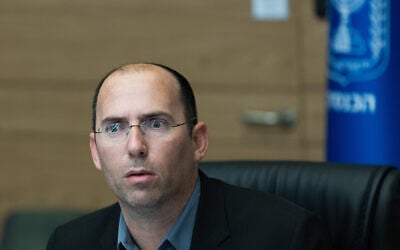 MK Simcha Rothman leads a Constitution, Law and Justice Committee meeting at the Knesset, the Israeli parliament in Jerusalem, July 5, 2026. (Chaim Goldberg/Flash90) MK Simcha Rothman leads a Constitution, Law and Justice Committee meeting at the Knesset, the Israeli parliament in Jerusalem, July 5, 2026. (Chaim Goldberg/Flash90)