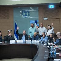 MK Simcha Rothman leads a Constitution, Law and Justice Committee meeting at the Knesset in Jerusalem, July 6, 2026. (Yonatan Sindel/ Flash90)