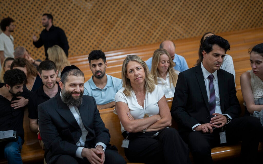 Avital Sompolinsky, deputy attorney general, arrives for a hearing on petitions alleging flaws in the legislative process of the Communications Bill at the Supreme Court in Jerusalem, July 13, 2026. (Chaim Goldberg/Flash90) Avital Sompolinsky, deputy attorney general, arrives for a hearing on petitions alleging flaws in the legislative process of the Communications Bill at the Supreme Court in Jerusalem, July 13, 2026. (Chaim Goldberg/Flash90)