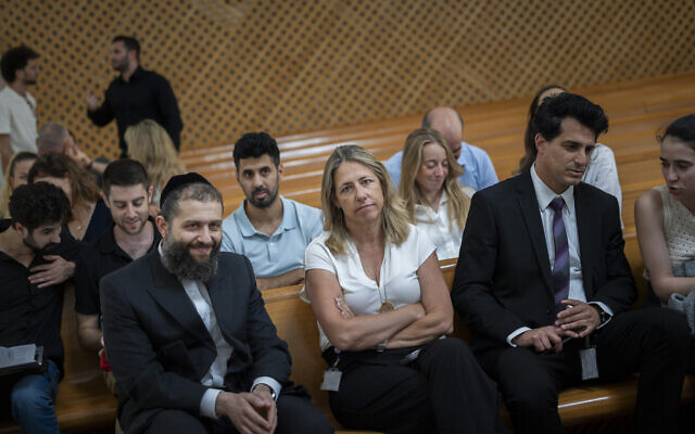 Avital Sompolinsky, deputy attorney general, arrives for a hearing on petitions alleging flaws in the legislative process of the Communications Bill at the Supreme Court in Jerusalem, July 13, 2026. (Chaim Goldberg/Flash90)