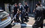 Ultra-Orthodox Jews protest against conscription to the IDF, July 15, 2026. (Chaim Goldberg/Flash90)