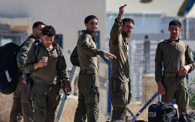 IDF soldiers seen leaving the Sde Teiman military base near Beersheba, southern Israel, July 30, 2026. (Tsafrir Abayov/Flash90) IDF soldiers seen leaving the Sde Teiman military base near Beersheba, southern Israel, July 30, 2026. (Tsafrir Abayov/Flash90)