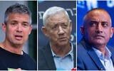 (L-R) Yoaz Hendel in Petah Tikva, May 10, 2026 (Avshalom Sassoni/Flash90) Blue and White chief MK Benny Gantz at the Knesset on June 29, 2026 (Chaim Goldberg/Flash90) and Dedy Simhi in Jerusalem, July 5, 2026 (Yonatan Sindel/Flash90 )