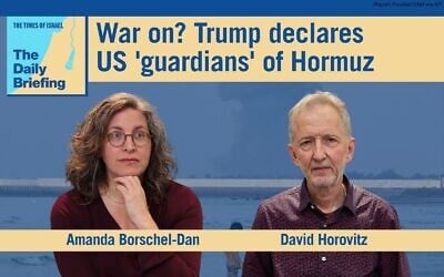 Founding editor David Horovitz joins host Amanda Borschel-Dan on today's Daily Briefing podcast. (ToI / AP)