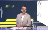 Pouria Zeraati hosts a segment broadcast on London-based dissident Persian-language news channel Iran International and published online on April 5, 2024. (Screen capture: Youtube/Iran International)