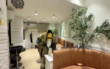 Firefighters respond to a carbon monoxide leak at an East Jerusalem beauty salon, July 8, 2026. (Fire and Rescue Service)
