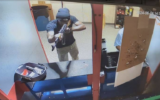 Michael Sam Teekaye, imprisoned for supporting ISIS and targeting Jews, trains at a shooting range in Maryland, June 14, 2024. (US District Court for the District of Maryland)