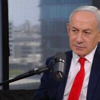 Prime Minister Benjamin Netanyahu in an interview, released on July 9, 2026. (Salon with Sharon/YouTube)