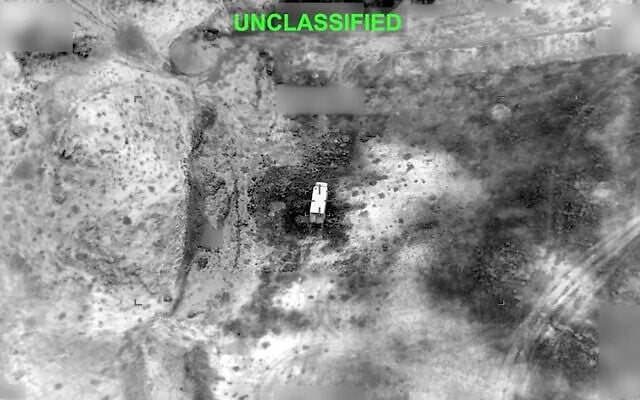 A still image taken from footage released by US Central Command on July 15, 2026, shows a US strike on an Iranian military target. (CENTCOM via X)