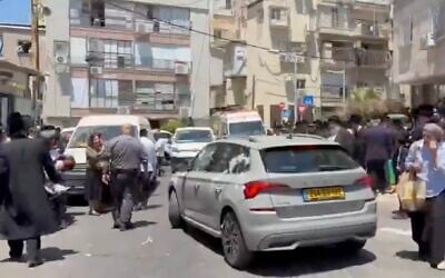 Ultra-Orthodox residents surround and attack a car presumably carrying Israel Tax Authority employees in Bnei Brak, July 16, 2026. (X video/used in accordance with Clause 27a of the Copyright Law) Ultra-Orthodox residents surround and attack a car presumably carrying Israel Tax Authority employees in Bnei Brak, July 16, 2026. (X video/used in accordance with Clause 27a of the Copyright Law)