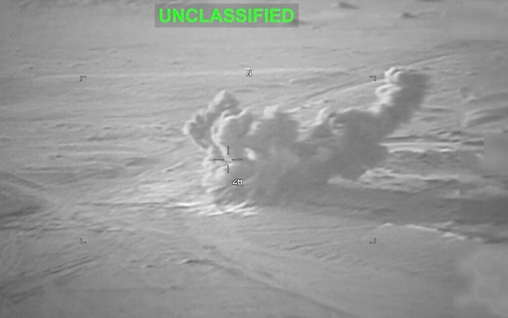 Video footage shared by US Central Command on July 19, 2026 shows forces launching a ninth consecutive evening of strikes against Iran. (US Central Command video, screenshot via X)