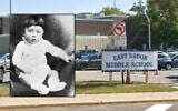 East Brook Middle School in Paramus, New Jersey, recalled yearbooks featuring an image of baby Adolf Hitler. (Google Streetview/Bettmann/Getty Images Contributor viz JTA)