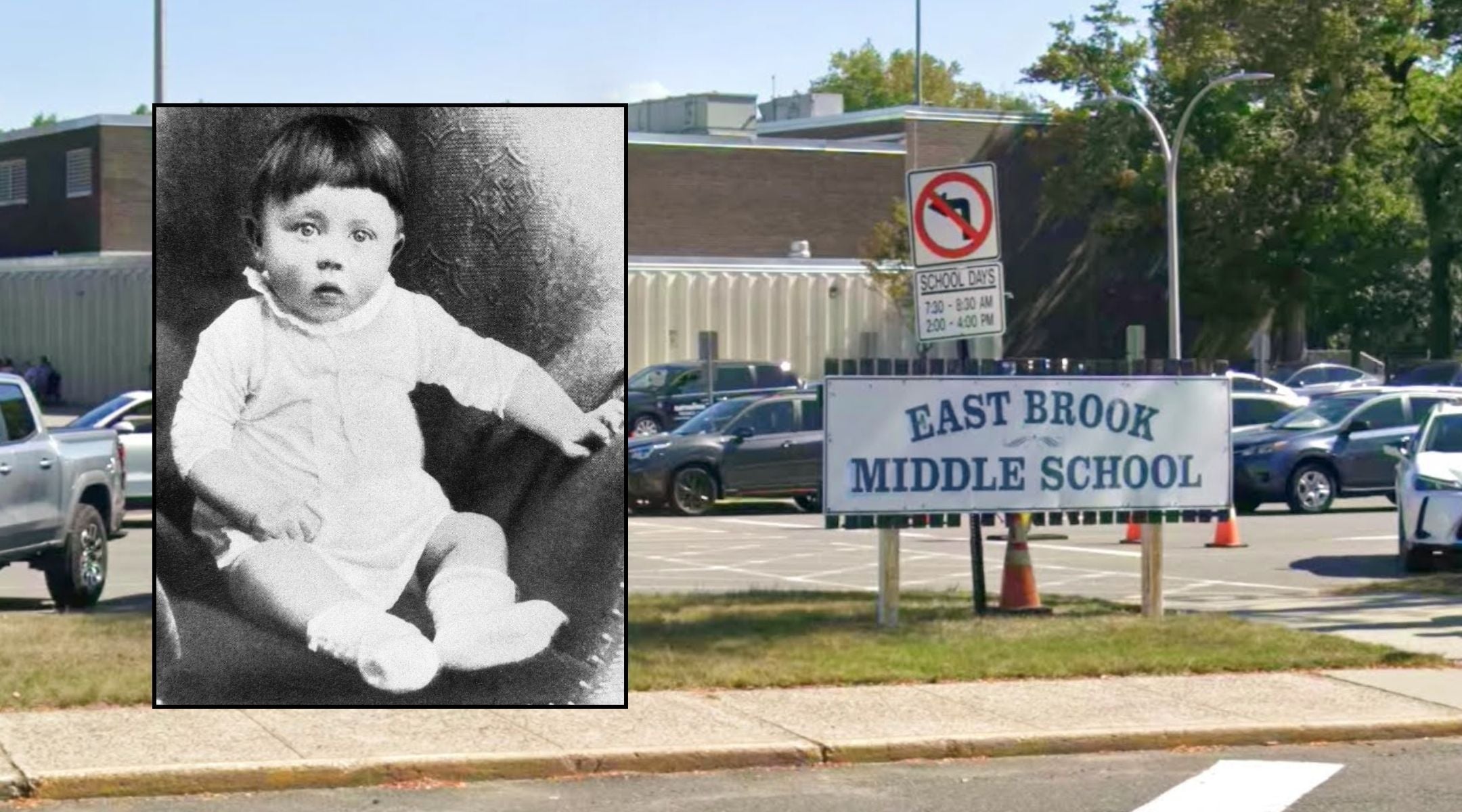 Baby photos section of New Jersey middle school yearbook features picture of...