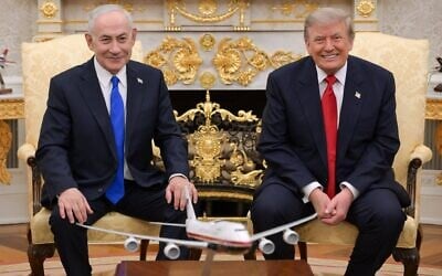 Prime Minister Benjamin Netanyahu (left) and US President Donald Trump meet in the Oval Office on July 28, 2026. (GPO)