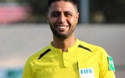 Mohammed Sami Mohammed Khattab, an international soccer referee and Palestinian Islamic Jihad operative, in an undated photo published by the IDF. (Israel Defense Forces) Mohammed Sami Mohammed Khattab, an international soccer referee and Palestinian Islamic Jihad operative, in an undated photo published by the IDF. (Israel Defense Forces)