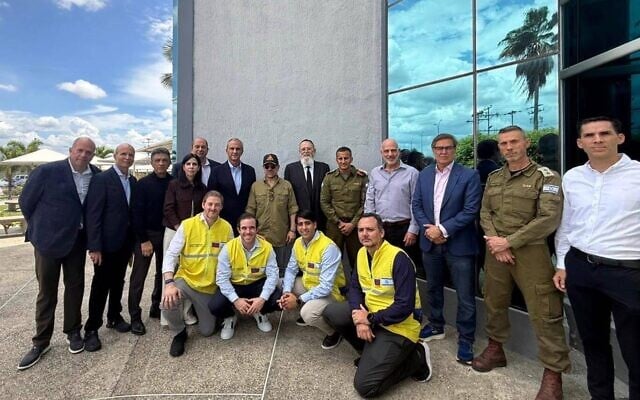 Members of an Israeli aid delegation are seen in Venezuela, July 1, 2026. (Israel Defense Forces) Members of an Israeli aid delegation are seen in Venezuela, July 1, 2026. (Israel Defense Forces)