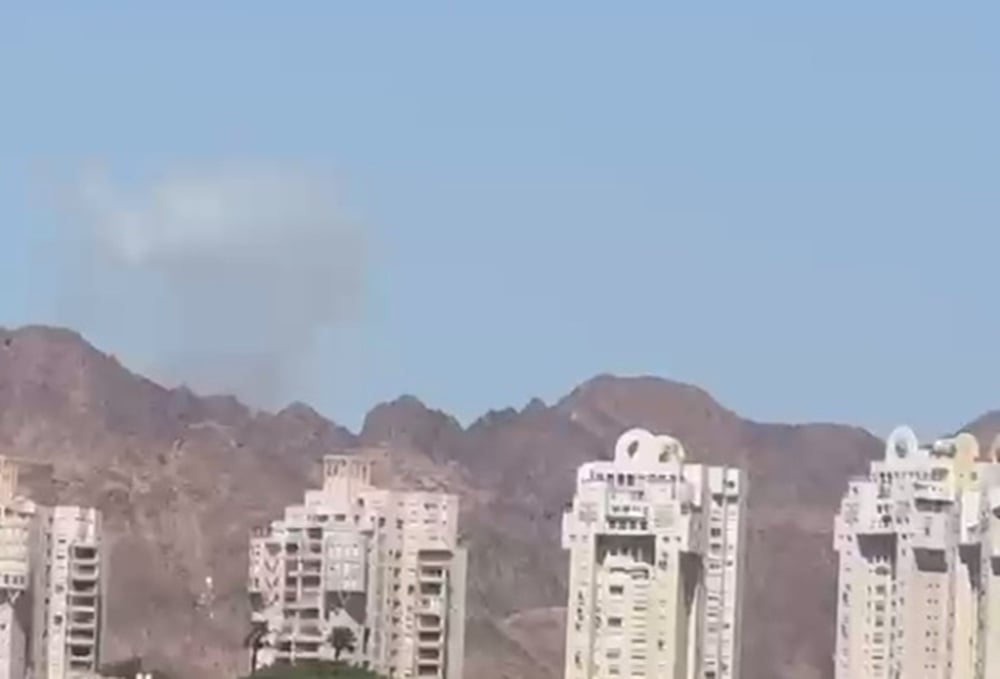 Iranian missiles target Jordan, interception explosions boom over Eilat