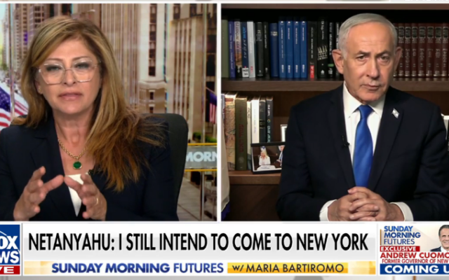 Prime Minister Benjamin Netanyahu speaks with Fox News, July 27, 2026 (Fox News screenshot)