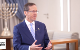 President Isaac Herzog in an interview that aired on the Al Arabiya network on July 16, 2026. (Screenshot/Al Arabiya)