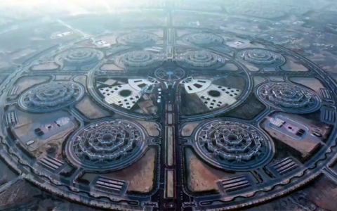 Screen capture from undated video of Egypt's new defense headquarters, 'The Octagon.' (ON network)