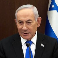 Prime Minister Benjamin Netanyahu leads the weekly cabinet meeting on August 9, 2026. (Screenshot/GPO)