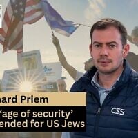 Community Security Service CEO Richard Priem joins host Amanda Borschel-Dan for this week's What Matters Now podcast. (Courtesy/AP)