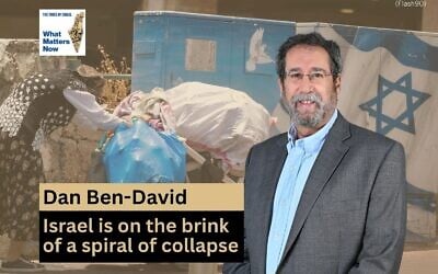 Tel Aviv University Prof. Dan Ben David joins host Amanda Borschel-Dan on this week's What Matters Now podcast. (Courtesy/Flash90) Tel Aviv University Prof. Dan Ben David joins host Amanda Borschel-Dan on this week's What Matters Now podcast. (Courtesy/Flash90)